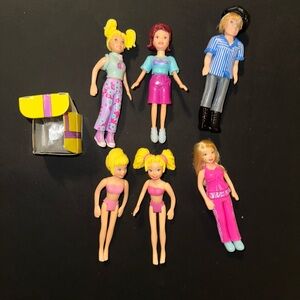 Polly Pocket Bundle of 7 Vinatge Dolls Figures Great Condition
